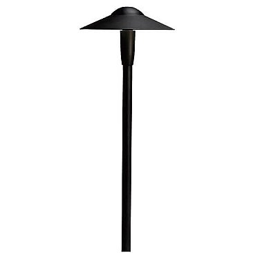 15810BKT27R, KICHLER, 8", DOME, 2700K, LED, PATH, LIGHT, TEXTURED, BLACK