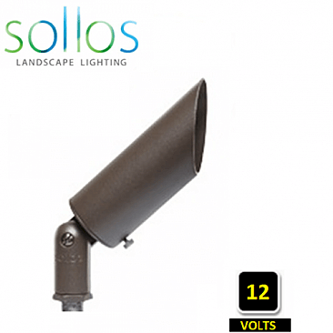 BSB060-TZ, SOLLOS, 7.2", STRAIGHT, BULLET, SPOT, 12V, MR16, TEXTURED, BRONZE
