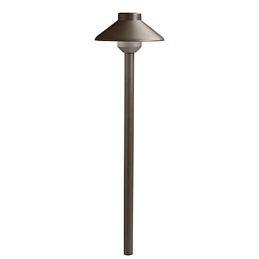 15821AZT27, KICHLER, SHORT, STEPPED, DOME, 27K, LED, PATH, LIGHT, AZT