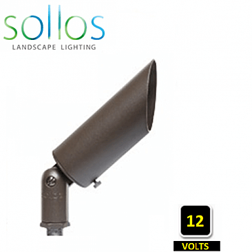 BSB062-TZ, SOLLOS, 6.2", STRAIGHT, BULLET, SPOT, 12V, MR16, TEXTURED, BRONZE