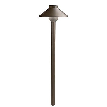 15821AZT, KICHLER, SHORT, STEPPED, DOME, 12V, 30K, PATH, LIGHT, AZT