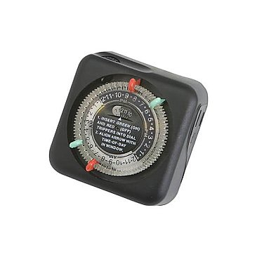 15557BK, KICHLER, TRANSFORMER, MECHANICAL, TIMER, BLACK