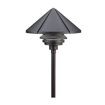 15211BKT, KICHLER, LARGE, ONE, TIER, 120V, PATH, LIGHT, TEXTURED, BLACK