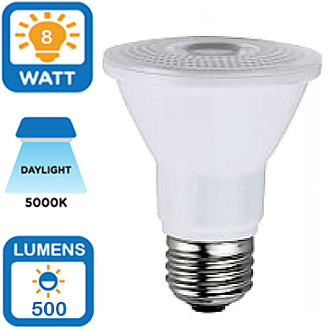 LED8PAR20/50L/FL/950, NATURALED, 8W, PAR20, DIMMABLE, LAMP, 5K, 5925