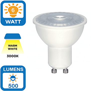 S9383, SATCO/NUVO, 6.5W, GU10, FLOOD, LAMP, 3K, 120V