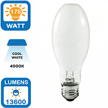 175W METAL HALIDE LAMP MOGUL BASE COATED