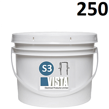 S3-PAIL, VISTA, ELECTRICAL, PRODUCTS, STAPLES, TRADE, SIZE, 3, PAIL, OF, 250