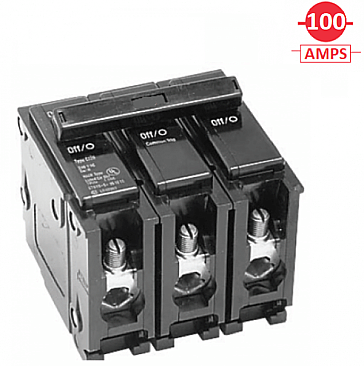 BQL3100, EATON, CUTLER, HAMMER, 3, POLE, 100, AMP, BOLT, ON, BREAKER
