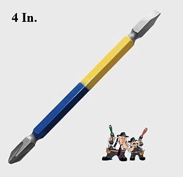 72204BY, RACK-A-TIERS, 4, IN, DOUBLE, ENDED, BIT, #2, PHILLIPS, 1/4, SLOT