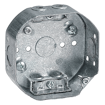 54151LA, VISTA, OCTAGON, ELECTRICAL, BOX, WITH, BX, CLAMPS