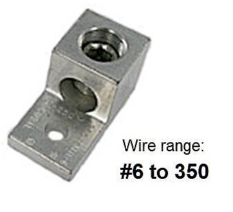 LA350, TECHSPAN, LA350, ALUM, MECH, LUG, 6-350, 1CON, 1HOLE