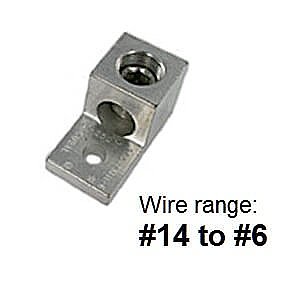 LA6, TECHSPAN, LA6, ALUM, MECH, LUG, 14-6, 1CON, 1HOLE