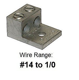 L2A0, TECHSPAN, L2A0, ALUM, MECH, LUG, 14-1/0, 2CON, 1HOLE