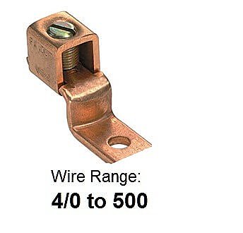 SLU400, TECHSPAN, SLU400, COPP, MECH, LUG, 4/0-500MCM, 1COLL, 1H