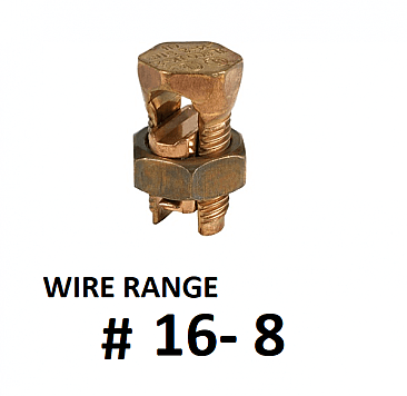 S8, TECHSPAN, S8, SPLIT, BOLT, COPPER, 16, STR, TO, 8, STR