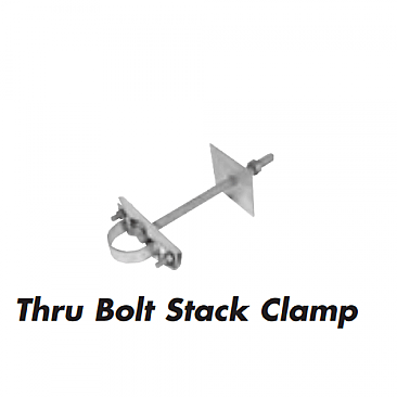 2504, HYDEL, 5/8X10", CONCRETE, OR, BRICK, STACK, CLAMP, ASSEMBLY, FOR, MASTS