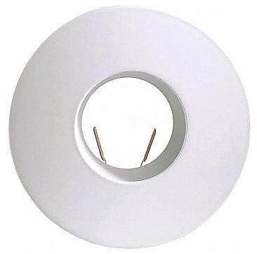 TL3537W, AXITE, LIGHTING, 3-1/2", WHITE, PIN, HOLE, TRIM, WITH, 2", OPENING