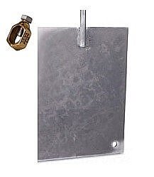 1016GPGC, ORTECH, GALVANIZED, GROUND, PLATE, WITH, BRASS, CONNECTOR