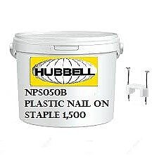 NSP050B, HUBBELL, TRADE, SELECT, PLASTIC, NAIL-ON, STRAP, BUCKET, OF, 1500