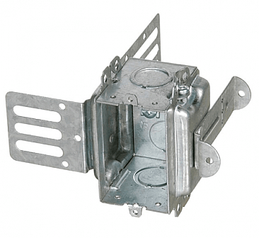 3104KSSX, VISTA, 1 GANG, ELECTRICAL, BOX, EMT, KNOCK, OUTS, FOR, STEEL, STUD