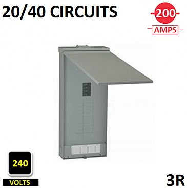 TMC2020RCA, GE/ABB, TEMPORARY, SERVICE, 200A, MAIN, 20/40, CCT, NEMA, 3R