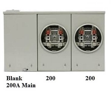 HC22R-BC, HYDEL, HC22R-BC, 200A, DUPLEX, METER, BASE, BD2-VBC