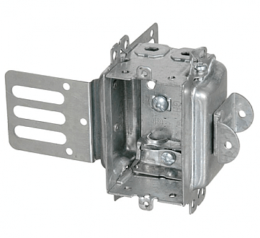 3104LSSAX, VISTA, 1 GANG, ELECTRICAL, BOX, WITH, CLAMPS, FOR, STEEL, STUD