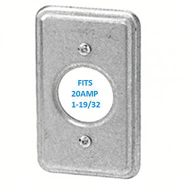 11C2, VISTA, ELECTRICAL, PRODUCTS, 20, AMP, SINGLE, UTILITY, COVER, PLATE