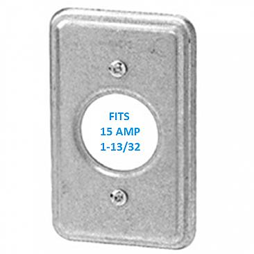 11C3, VISTA, ELECTRICAL, PRODUCTS, 15, AMP, SINGLE, UTILITY, COVER, PLATE