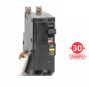 QOB230GFI, SQUARE, D, 2, POLE, 30, AMP, BOLT, ON, GROUND, FAULT, BREAKER