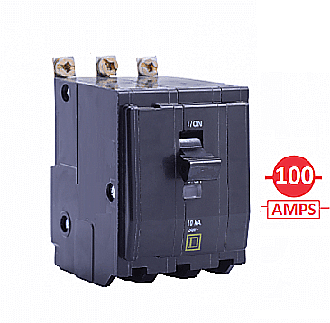 QOB3100, SQUARE, D, 3, POLE, 100, AMP, BOLT, ON, BREAKER