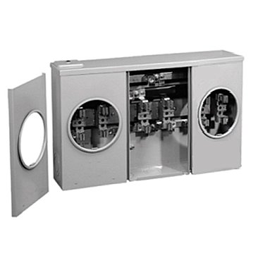 SDC220PWBC, HYDEL, 200A, DUPLEX, METER, BASE, BLANK-100-100, BEC2-VA