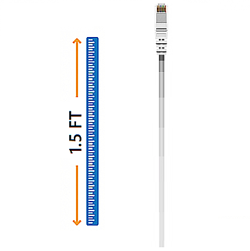 WICD0018WH, CABLE, CONCEPTS, 1.5FT, CAT, 6, PATCH, CABLE, WHITE