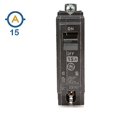 1 POLE 15 AMP BOLT ON CIRCUIT BREAKER