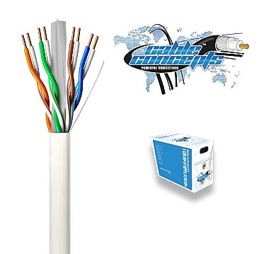 WICH2106WH, CABLE, CONCEPTS, CAT6, 23AWG, 4, PR, FT4/CSA, 1000, FT, WHITE