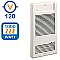 1000 WATT 120 VOLT RESIDENTIAL WALL FAN HEATER WHITE