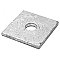 1844SW11, HYDEL, SQUARE, WASHER, 4", WITH, 11/16", HOLE