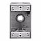 18065, VISTA, 5, X, 1/2", HOLES, 1 GANG, WEATHERPROOF, BOX, GREY