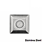 2052-27SS, WAC, LIGHTING, LED, 2", INGROUND, SQUARE, W/HEX, LOUVER, 27K, 12V, SS