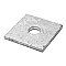 3622SW11, HYDEL, SQUARE, WASHER, 2", WITH, 11/16", HOLE