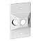 WPCT350WH, GLOBAL, 1/2", 3, HOLE, LAMPHOLDER, COVER, WHITE