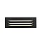 LED SURFACE STEP LIGHT 9" LOUVER 27K 12V BLACK