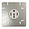 R3894W, PASS, AND, SEYMOUR, RANGE, OUTLET, 50AMP, 125/250V, 3-POLE/4-WIRE