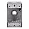 WP1B50/5, GLOBAL, 5, X, 1/2", HOLES, 1 GANG, WEATHERPROOF, BOX, GREY