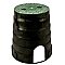 708, AXITE, LIGHTING, 7", ROUND, 9", DEEP, PULL, BOX, BLACK, WITH, GREEN, COVER