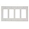 80412-NW, LEVITON, LEVITON, 4 GANG, WALL, PLATE, DECORA, WHITE