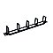 CMCD0033, 1U, CABLE, MANAGEMENT, PANEL, WITH, 5, RINGS, 19", WIDTH