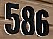 7" BLACK ADDRESS NUMBER 7