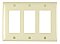 TP263LA, PASS, AND, SEYMOUR, WALL, PLATE, 3 GANG, NYLON, LIGHT, ALMOND