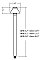 TRADITIONAL 4"HAT PATH LIGHT 12V COPPER 15"STEM